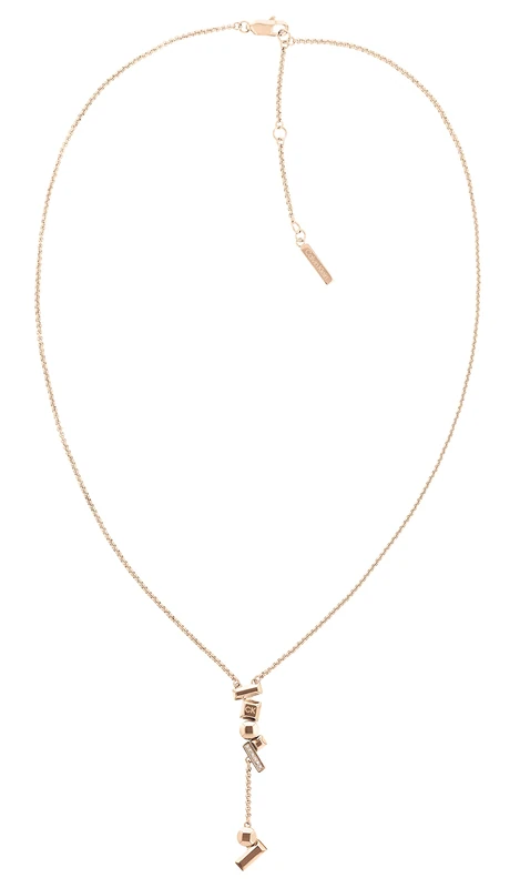 Calvin Klein Women's LUSTER Collection Pendant Necklace Carnation gold - 35000233
