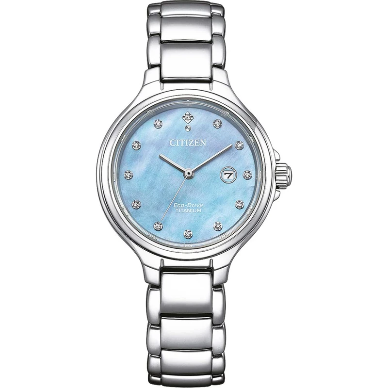 Citizen Women's Analogue Eco-Drive Watch with a Titanium Strap
