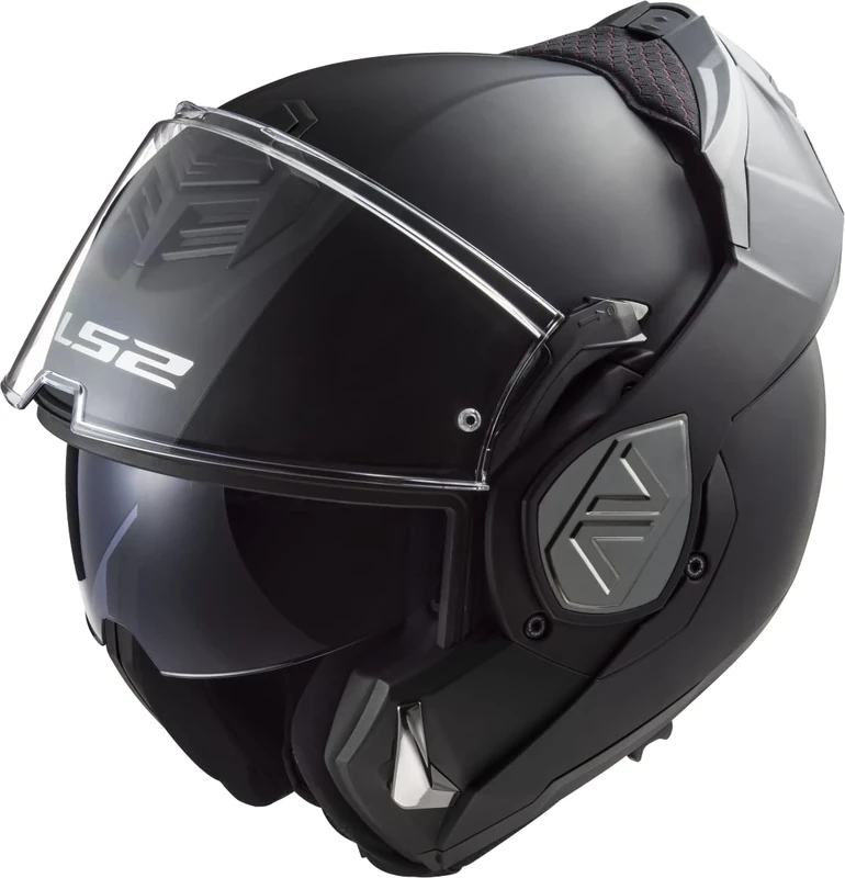 LS2, ADVANT SOLID Flip-Up Motorcycle Helmet Matt Black, XL