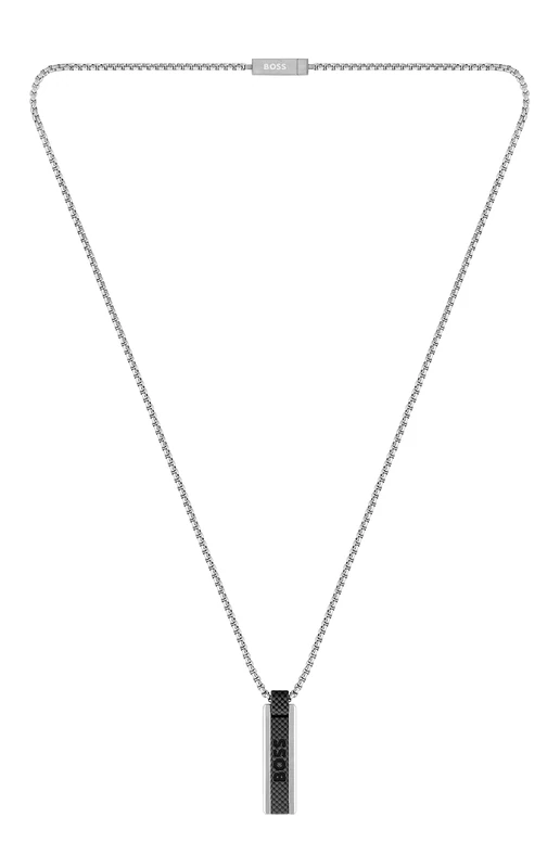 BOSS Jewelry Men's SARKIS B Collection Pendant with chain Stainless steel - 1580365