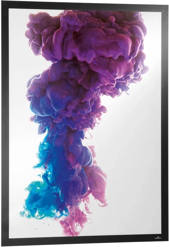 Durable DURAFRAME Poster A1 - Self-Adhesive Poster Frame - UV-Resistant - Black - Perfect for Displaying Large Format Information - Pack of 1