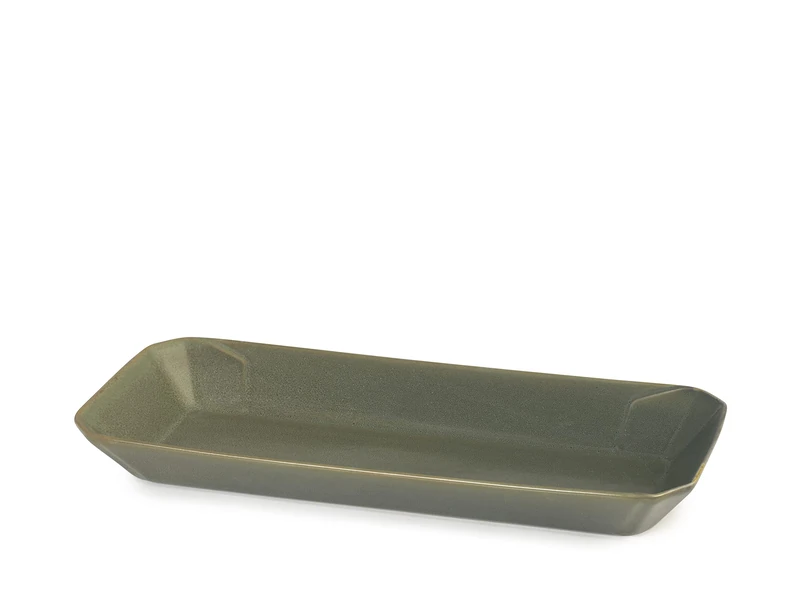 TP Streat Set of 2 Stoneware Green Bowls 14x30 cm