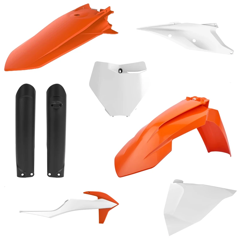 POLISPORT 91071 - Polisport MX Plastic Replica Kit for those looking for OEM Quality for KTM Motorcycles in OEM Colour