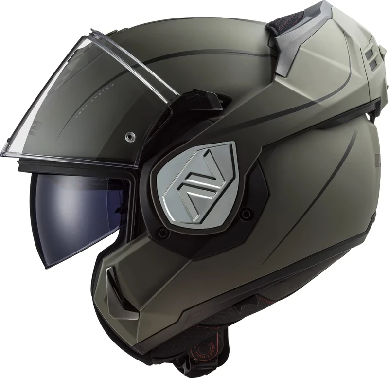 LS2, Advant Modular Flip Front Motorcycle Helmet. ECE 22.06 Certified. Complete With Pinlock and Luxury Camo Backpack Style Carry Bag. Special Matt Sand. XS