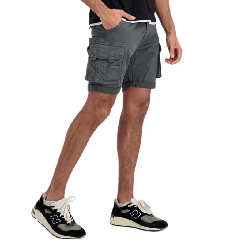 Alpha Industries Crew Short Mens Vintage Grey - Image 1