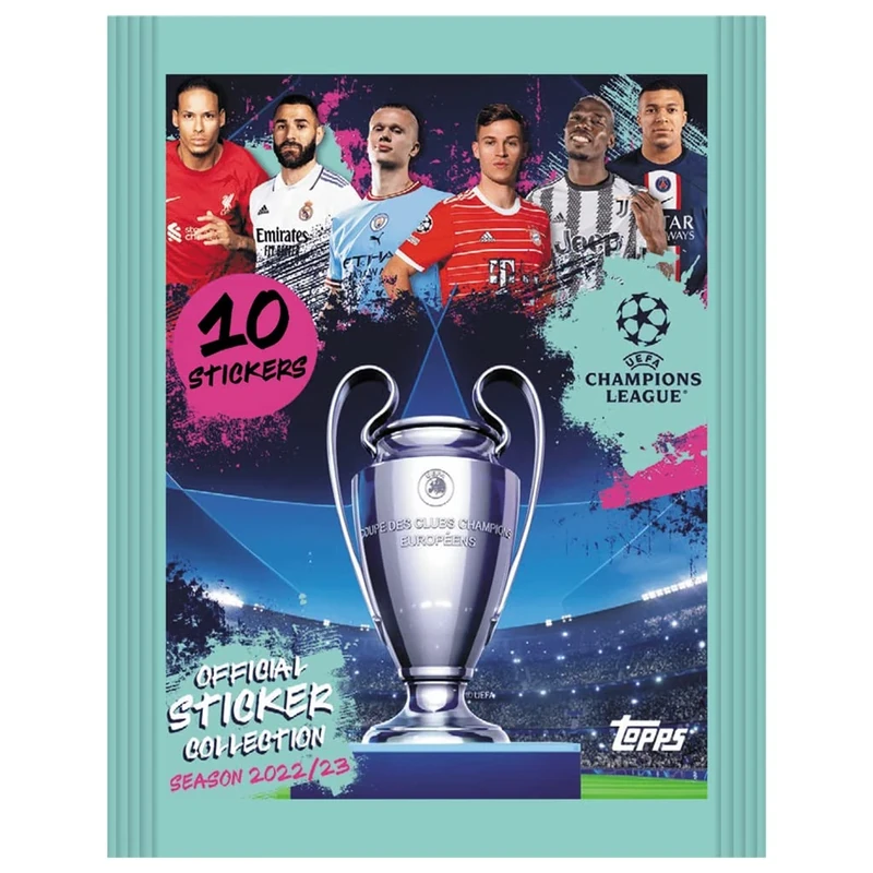 Topps UEFA Champions League 22-23 Display of 50 Envelopes,FS0003775