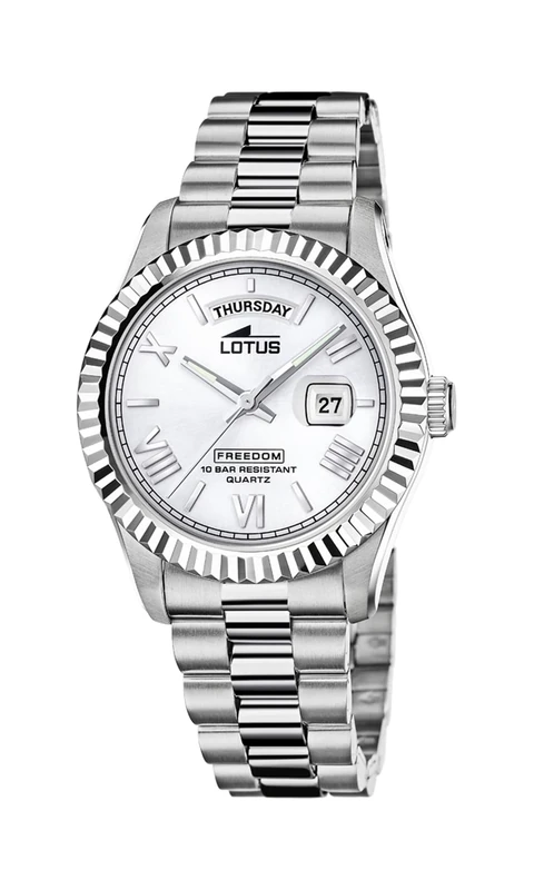 Lotus Men's Watch 18854/1 Freedom Stainless Steel Case 316l Silver Plated Stainless Steel Strap 316l Silver