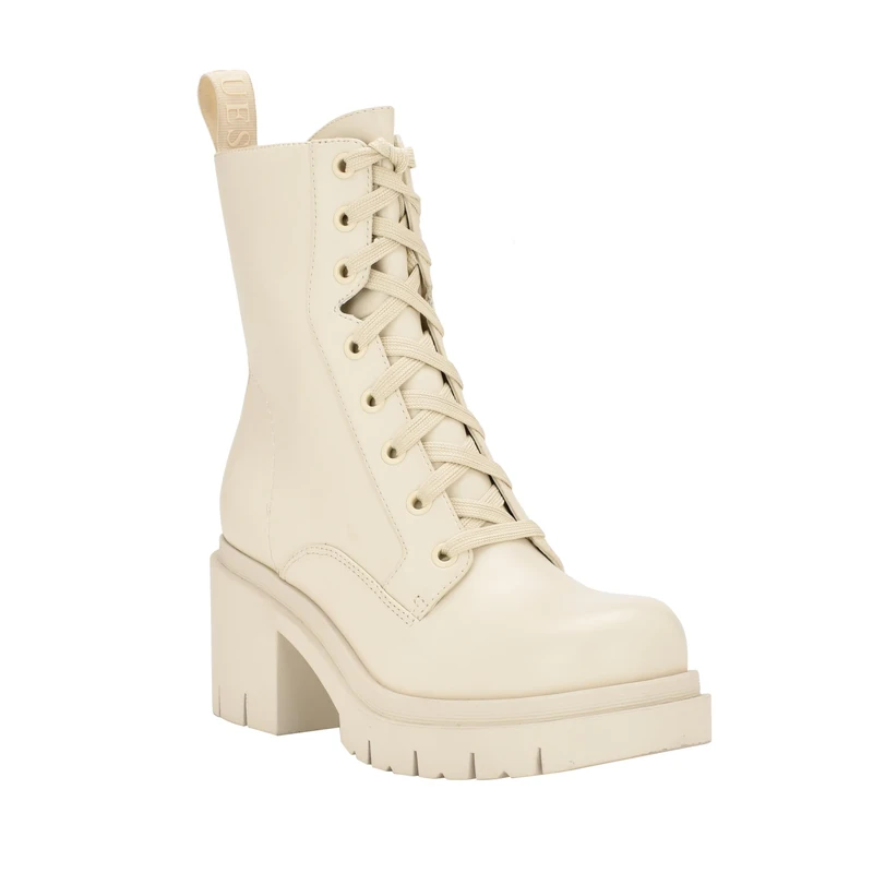 GUESS Women's Juel Ankle Boot, Chic Cream 150, 5 UK