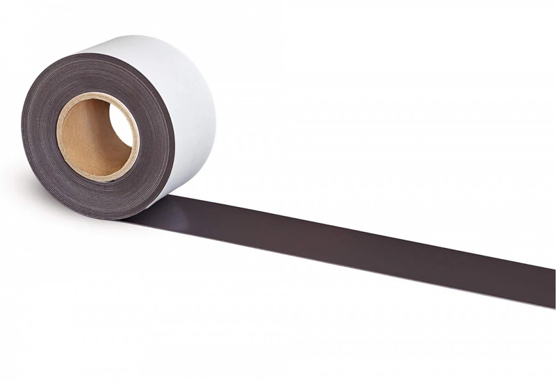 MAUL Magnetic Tape 10 cm, Self-Adhesive Magnetic Tape for Pictures, Photos and Postcards, Length Can be Cut to Size, Ideal for Office, Kitchen and Workshop, Length 10 m