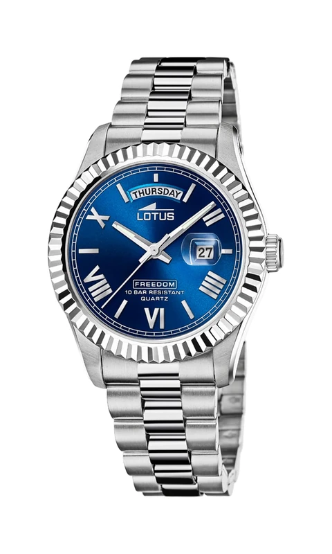 Lotus Men's Watch 18854/2 Freedom Stainless Steel Case 316l Silver Plated Stainless Steel Strap 316l Silver, Silver, Bracelet