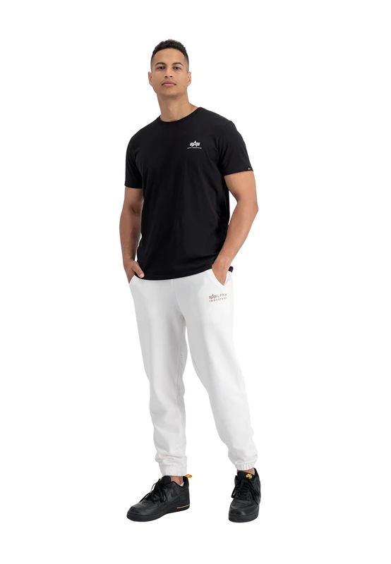 Alpha Industries Men's EMB Regular Jogger Sweatpants, Organic White, M