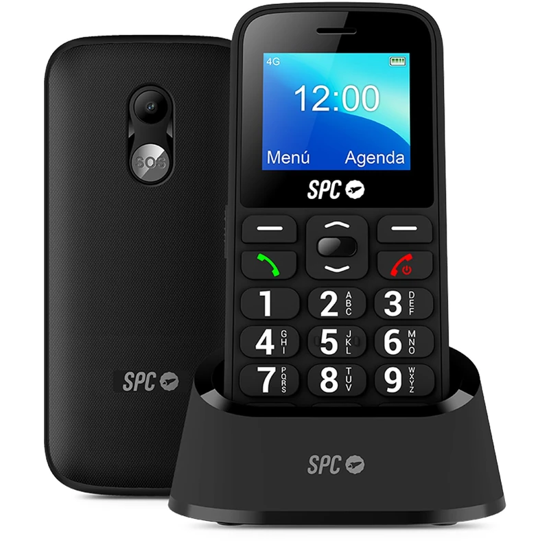 SPC Fortune 2 4G Mobile Phone for Seniors - Black - Image 1