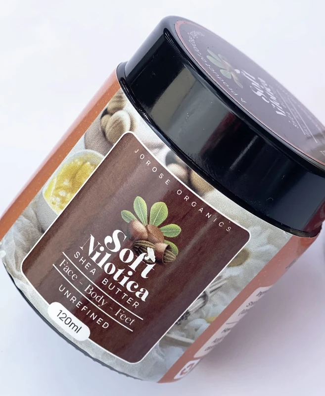 JorOse Organics Raw Organic Nilotica Shea Butter Unrefined / Body and Face / Stretchmark Cream / Dry Skin Eczema Relief / Psoriasis(120g)