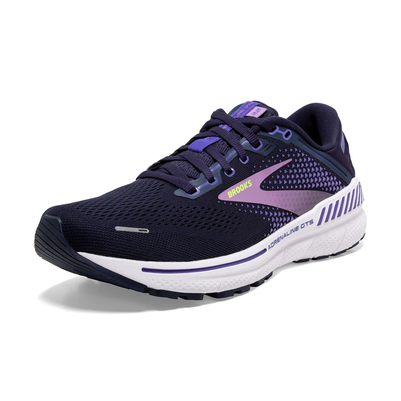 Brooks Women's Adrenaline Gts 22 Sneaker, Pecoat Blue Iris Rhapsody Light, 3.5 UK