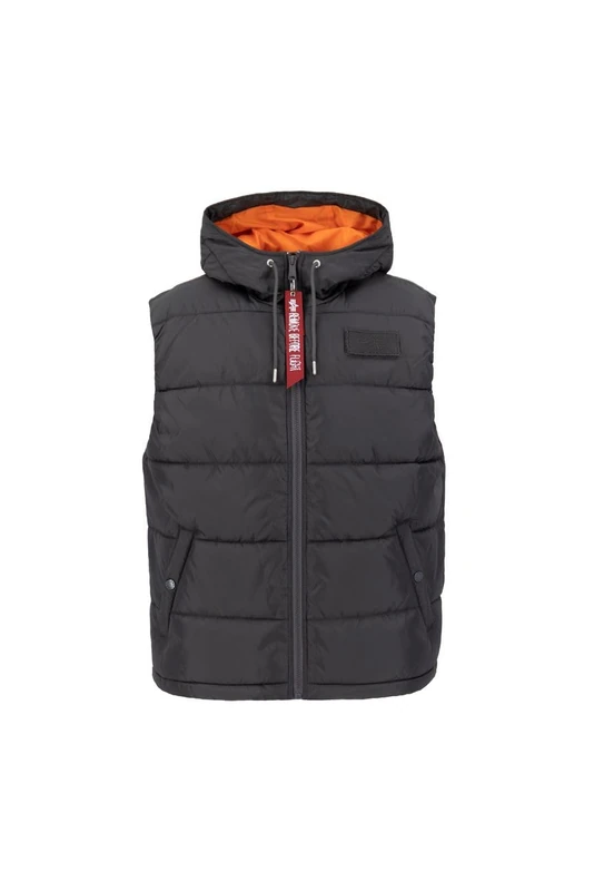 Alpha Industries Hooded Puffer FD Mens Vest Greyblack