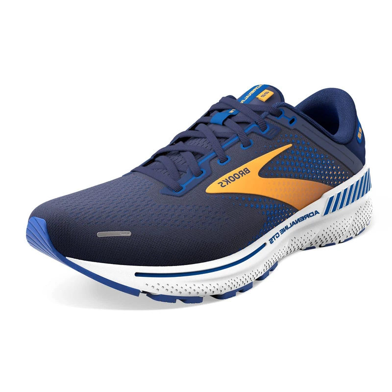 Brooks Men's Adrenaline Gts 22 Running Shoe, Peacot Orange White Light, 11 UK