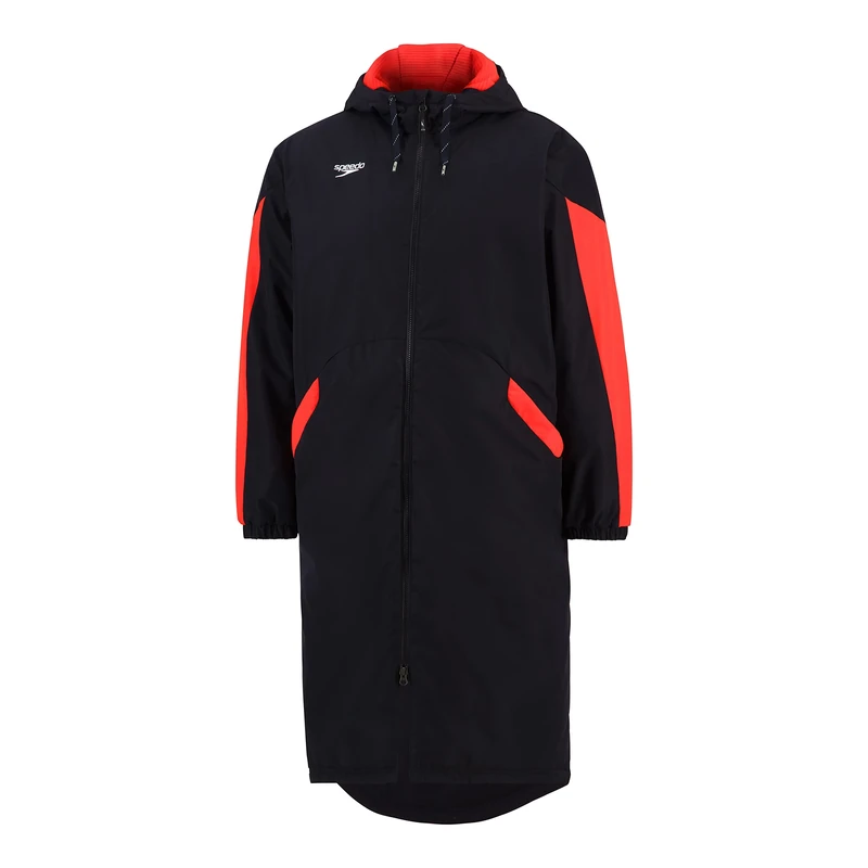 Speedo Unisex's Standard Parka Jacket Fleece Lined Team Colors, Small, Edge Red, S
