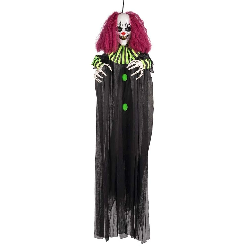 Boland 73047 Hanging Clown - 130 cm with Luminous Eyes and Sound