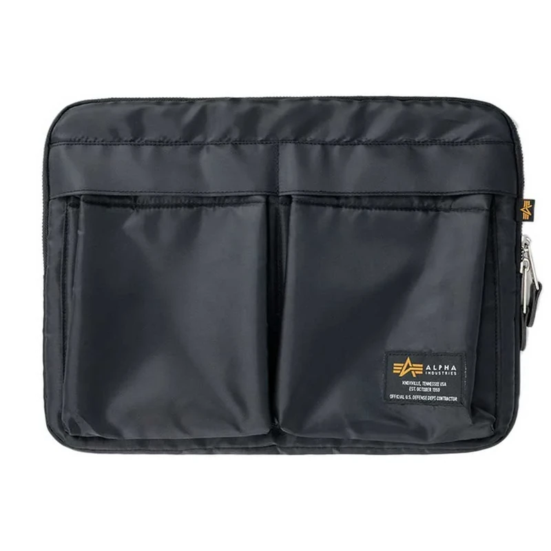 Alpha Industries Unisex's Label Notebook Practical Laptop Bag, Black, M