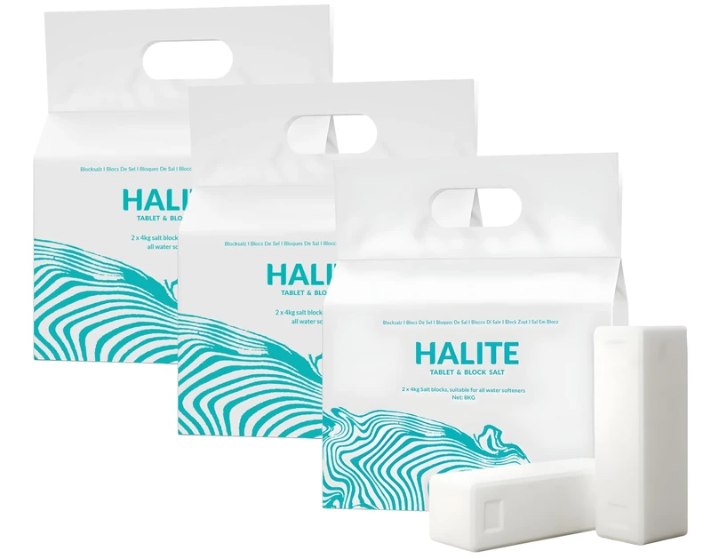 Halite Salt for Water Softener, Pure Grade A Food Quality for Twintec, Kinetico and All Block Salt Softener (3)