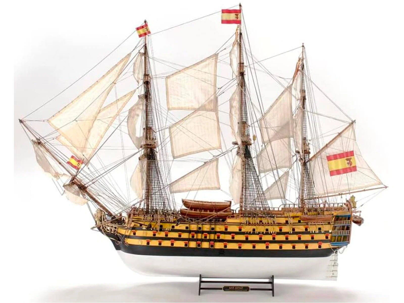 Artesanía Latina 22905-N. Wooden Ship Model. Spanish Vessel Santa Ana Trafalgar 1805 1:84 Scale. Model Building Kit