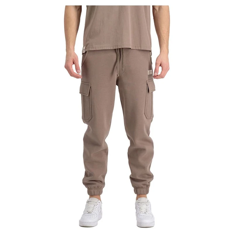 ALPHA INDUSTRIES Men's Cargo Jogger Jogging Bottoms Trousers, Organic Brown, XS