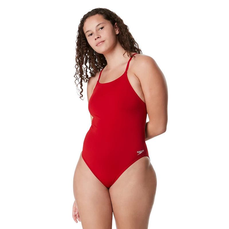 Speedo Women's Endurance+ Strappy One-Piece Swimsuit