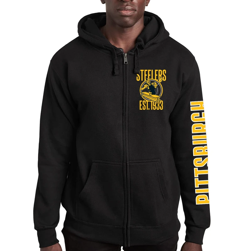 Junk Food NFL MVP Zip Hoodie Sweatshirt - Image 1