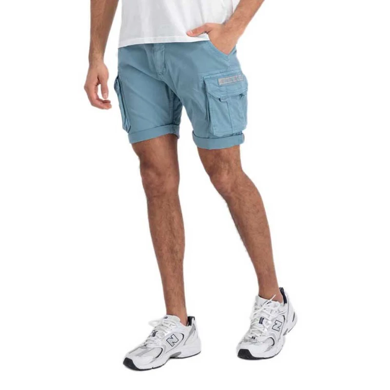 Alpha Industries Crew Short Mens Greyblue