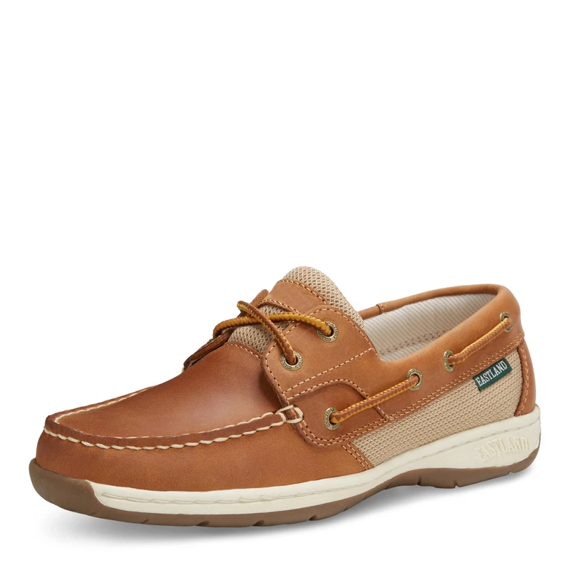 Eastland Women's Solstice Boat Shoe, Peanut, 7.5 UK