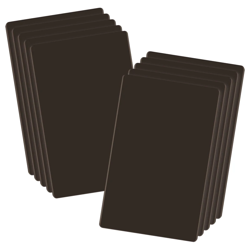 LIDER Blank Wall Plate, Temperature and Impact Resistant, UL Listed, Polycarbonate Thermoplastic, Screwless Design, Matte Finish, Modern Upgrade, Midsize, 1-Gang, 4.88” x 3.11”, Brown, 10 Pack