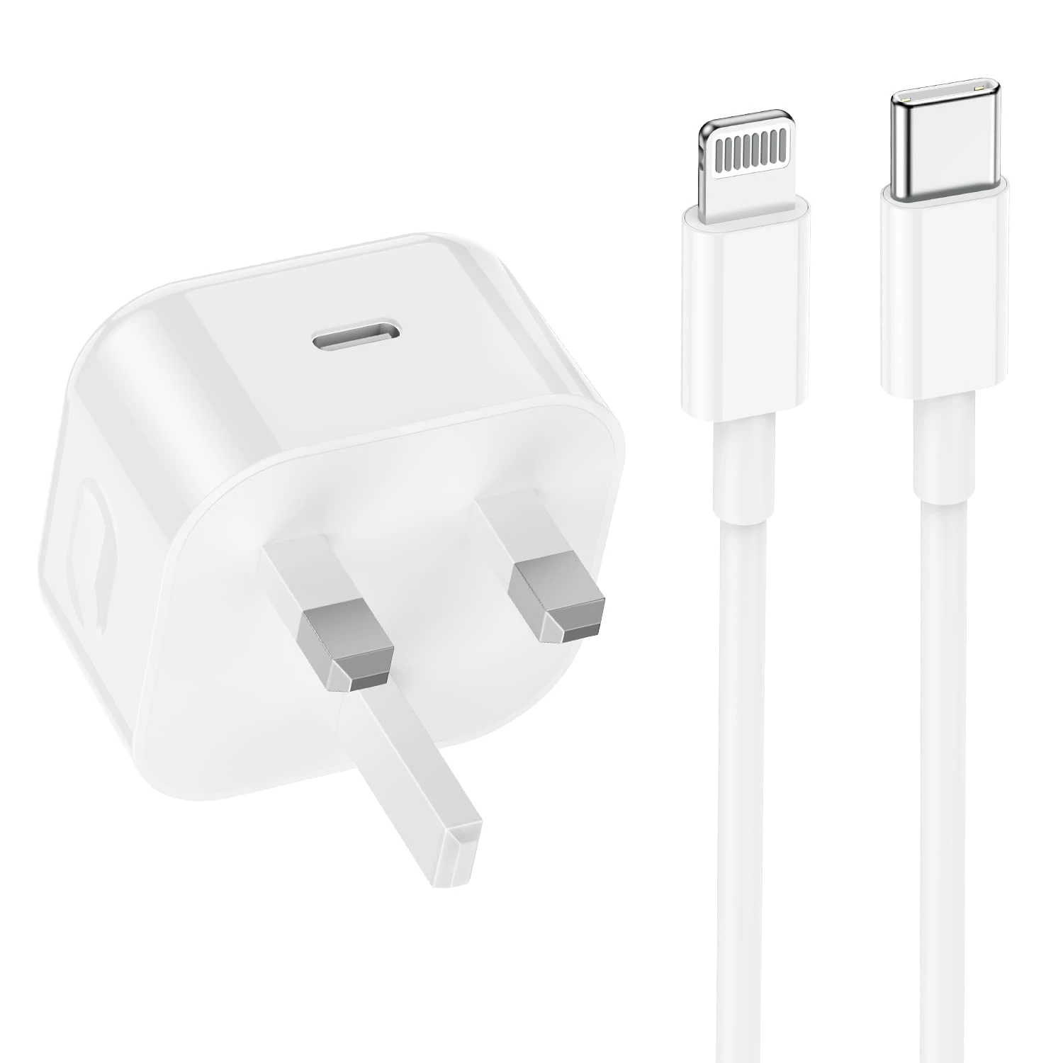 iPhone Fast Charger Cable and Plug, [MFi Certified] Apple 20W USB C Power Adapter and C to Lightning Cable 2m for iPhone 14/13 Pro/13 Pro Max/12/11/XR/XS/iPad Pro/Airpods