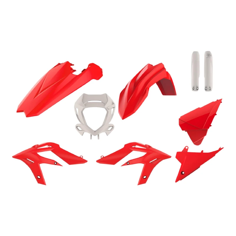 POLISPORT 91059 - Polisport Enduro Plastic Replica Kit for those looking for OEM Quality for BETA Motorcycles in Red/White