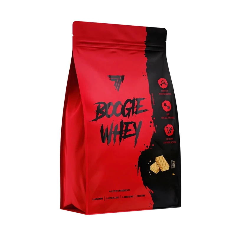 TREC Nutrition Boogie Whey -Wafer 2000g | Whey Protein Powder with Creatine, Ornithine, Arginine, and Citrulline | Muscle Building, Recovery, Delicious Taste | Fast Dissolving