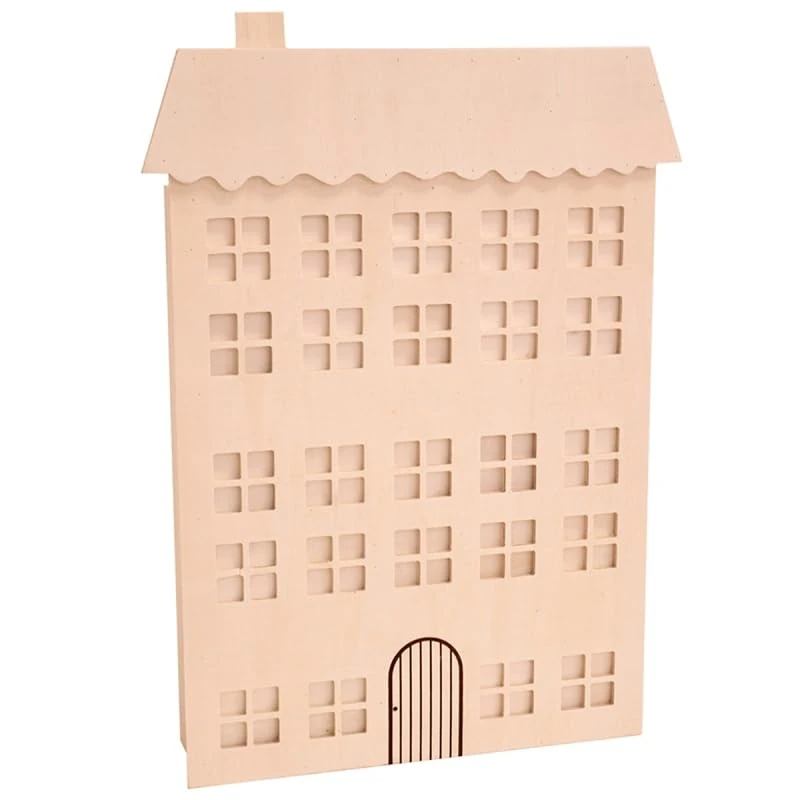 Artemio Wooden Advent Calendar for Decoration - 36 x 8.5 x 50 cm