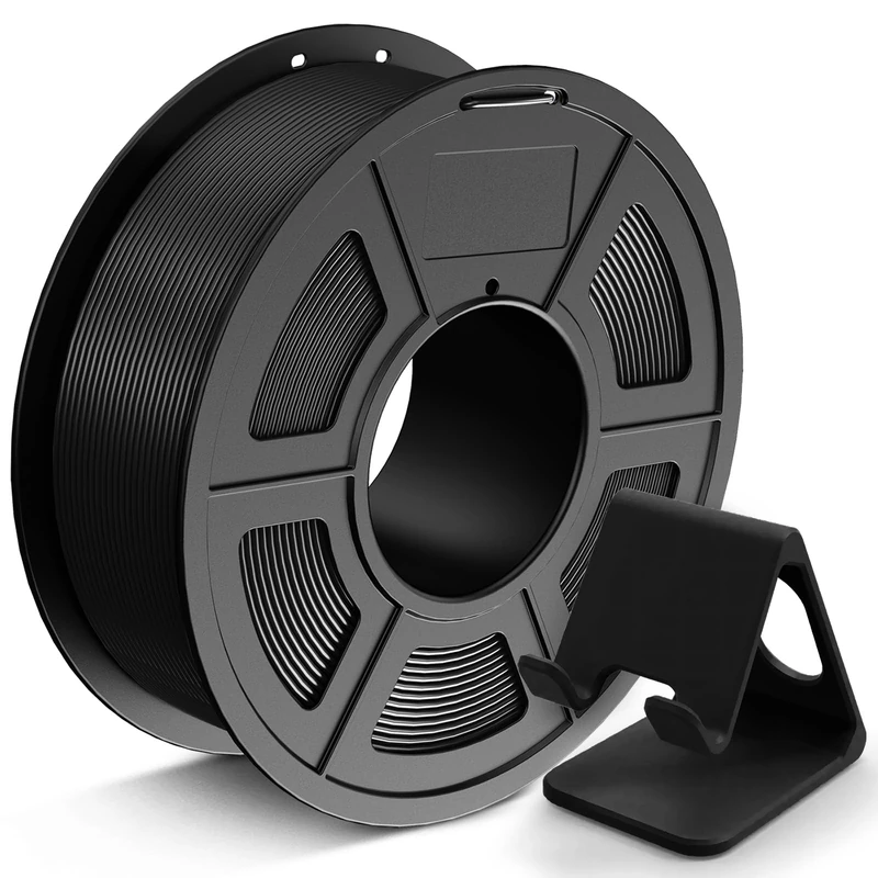 JAYO PLA 3D Printer Filament 1.1KG Black, PLA Filament 1.75mm, Dimensional Accuracy +/- 0.02mm, Neatly Wound Filament, Fits Most FDM Printer.