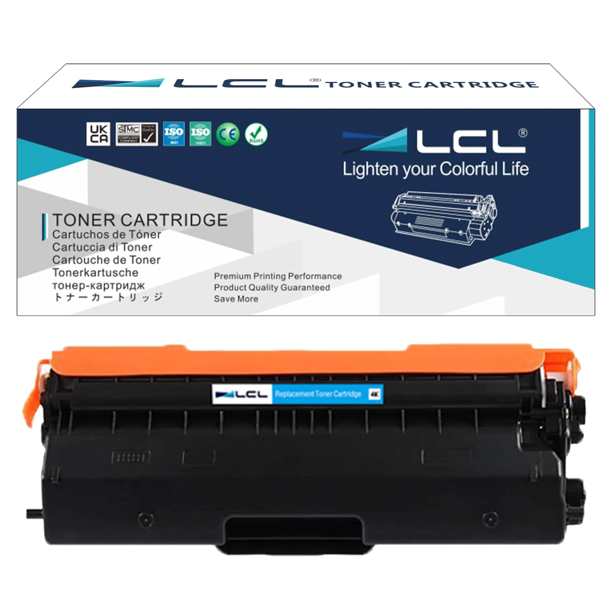 LCL Compatible Toner Cartridge TN-421 TN-423 TN421 TN423 TN423C TN-423C Replacement for Brother MFC-L8610CDW MFC-L8690CDW MFC-L8900CDW DCP-L8410CDW MFC-L8610CDW MFC-L8690CDW MFC-L8900CDW 1PK