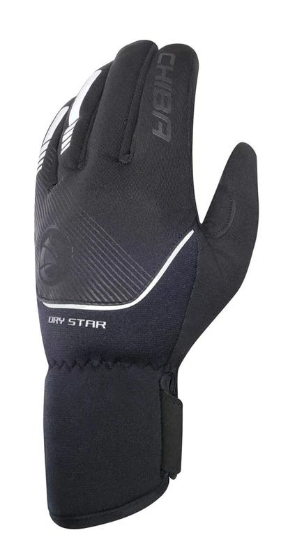 Chiba Unisex Dry Star Gloves, Black, XS - Image 1