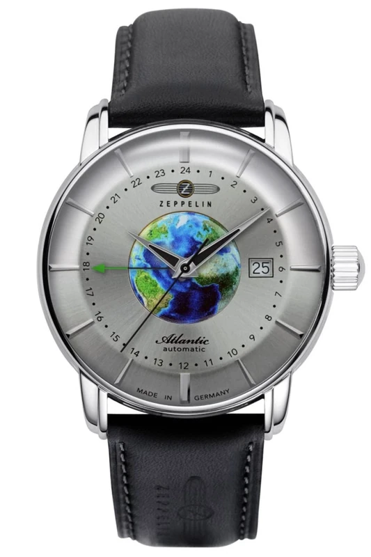 Zeppelin Atlantic Mens Analogue Automatic Watch with Leather Bracelet 8468-1