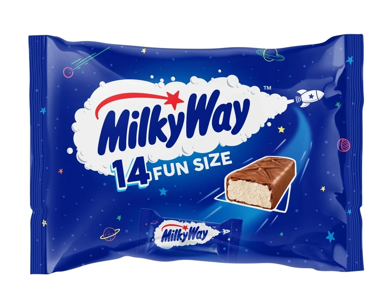 Milky Way Chocolate Funsize Party Pack, 14 pack, Chocolate, Sweets Gift Box, Ideal for Gift (227g)