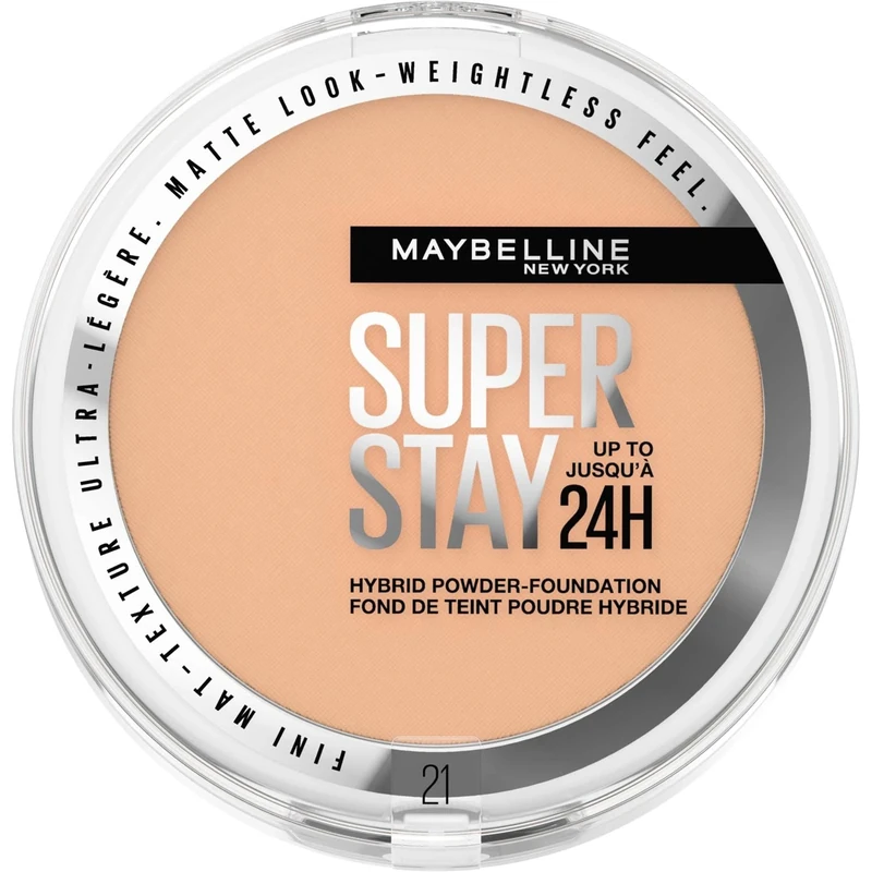 Maybelline SuperStay 24H Powder Foundation - 24hr Matte, Full Coverage