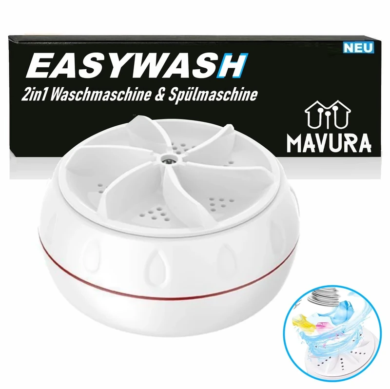 EASYWASH 2-in-1 Compact USB Mini Washing Machine Dishwasher - Image 1