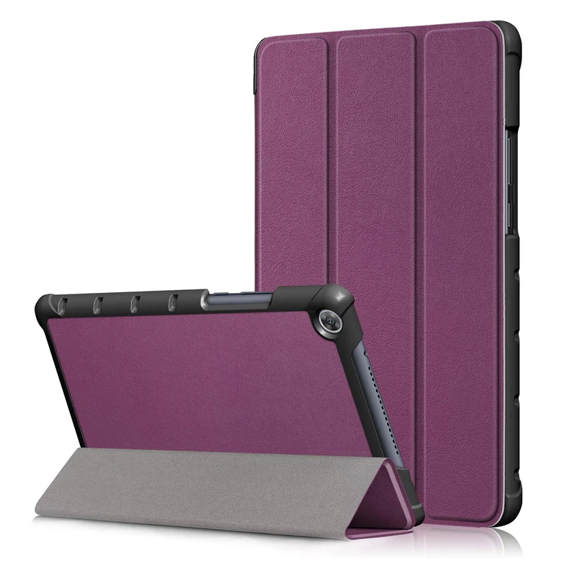Huawei Mediapad M5 Lite 8.0 Case, Folding Case for Huawei Mediapad M5 Lite 8.0 Tablet, Magnetic Anti-Scratch Case with Pencil Function (Purple) - Image 1