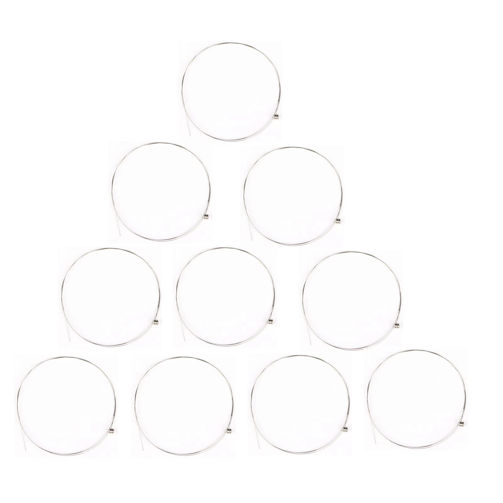 Acoustic Guitar High E Strings, Light Tension, Offers a Bright and Well-Balanced Acoustic Tone, Corrosion-Resistant Rust-Prevent Brass, High E 1st 10 Pack