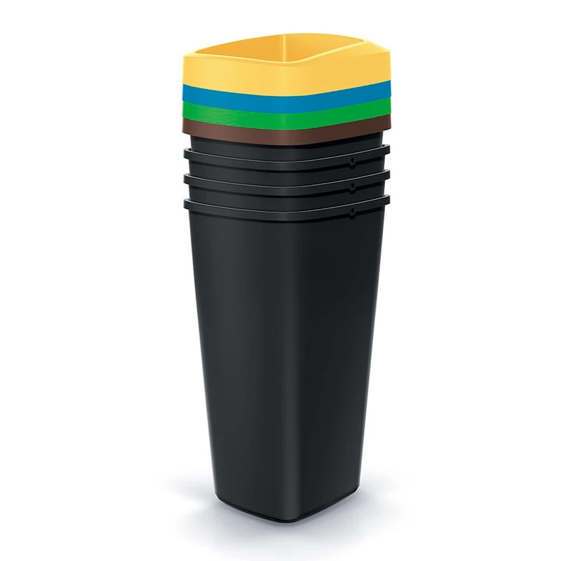 KEDEN Set of 4 Recycling Bins 25L Each