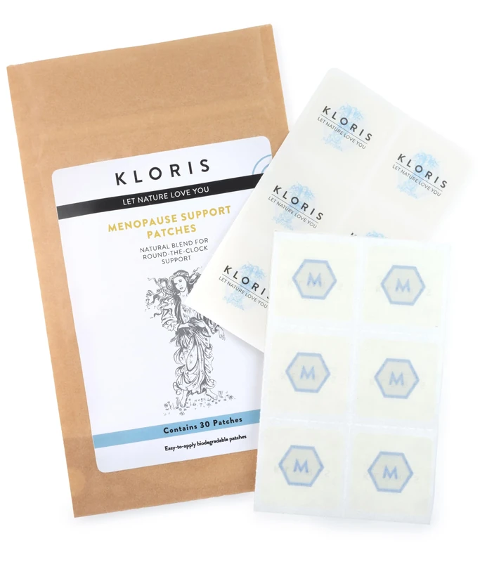 KLORIS Menopause Patches - Natural Support for Hot Flashes, Sleep, Night Sweats, Cramps & Mood - with Gotu Kola & More