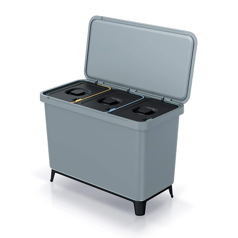 KEDEN Grey 3x10L Recycling Sorter System - Image 1