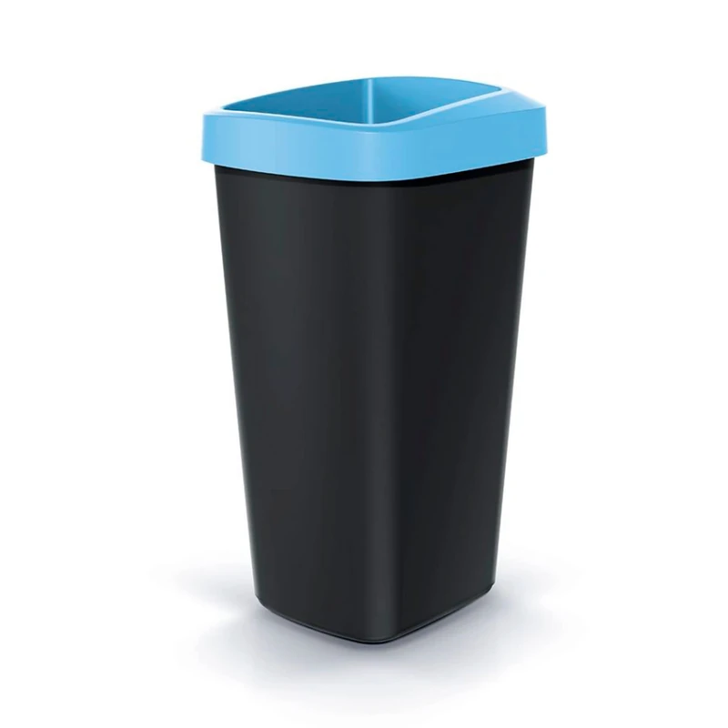 KEDEN 45L Recycling bin in Plastic with Practical Open lid, Blue.