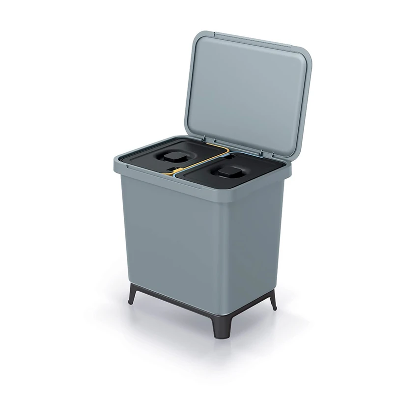 KEDEN Grey 2x10L Recycling Sorter System