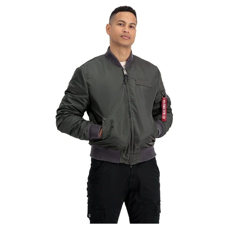 Alpha Industries Men's MA-1 VF Authentic Bomber Jacket - Greyblack